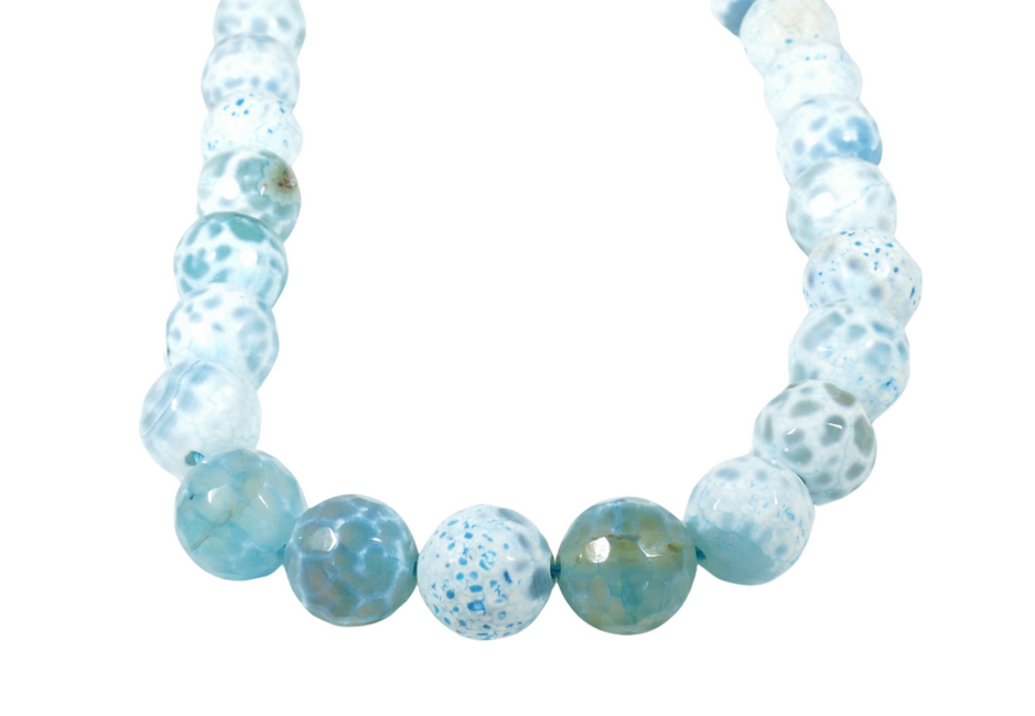 אבני חן 12 ממ אגת דרקון כחול פאסט ...
