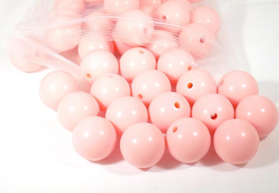 חרוז אפרסק 16 ממ, פלסטיק