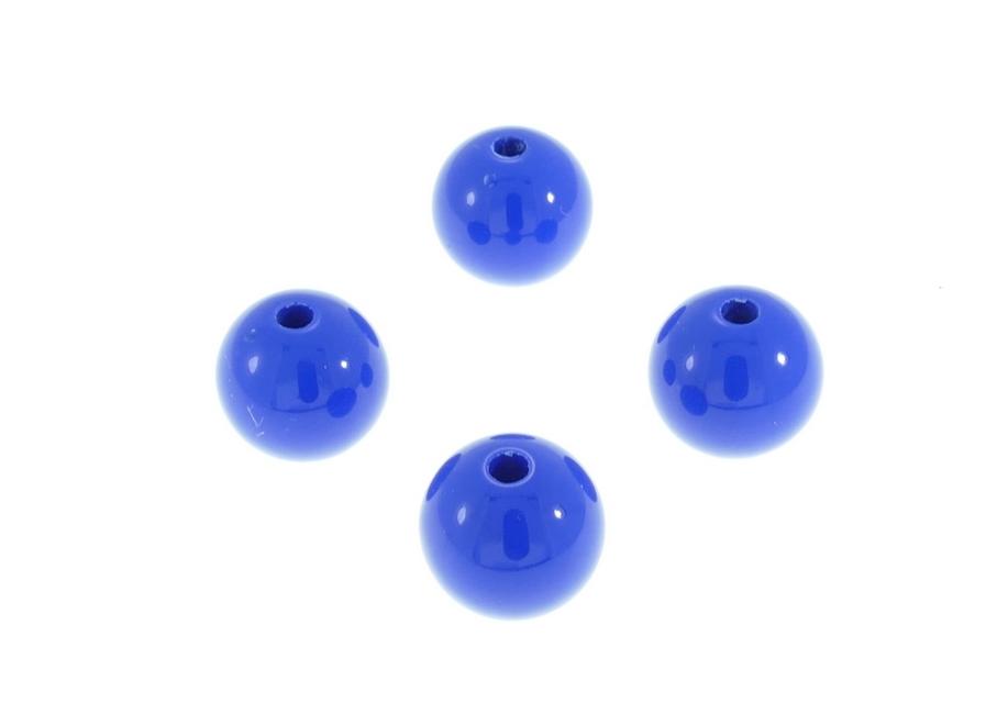 חרוז פלסטיק כחול 12 ממ