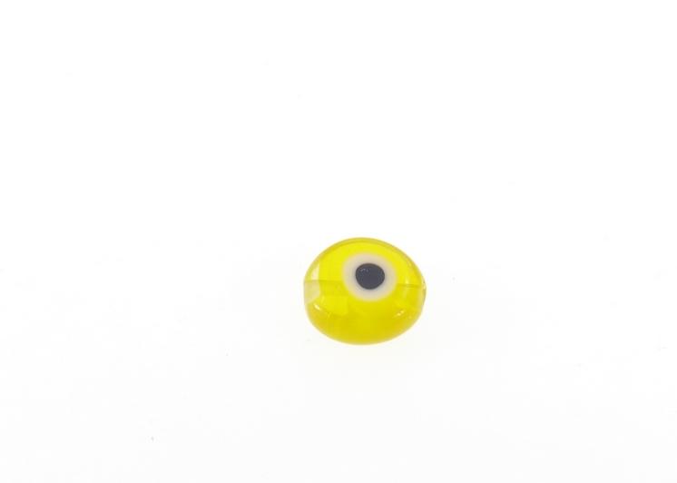 חרוז עין 6 ממ גוון צהוב
