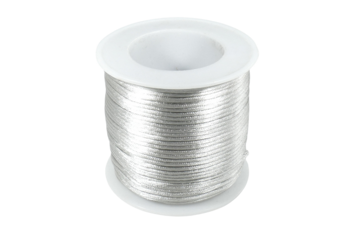 חוט סאטן 1 ממ אפור