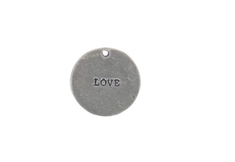 תליון עיגול גדול love כיתוב 174
