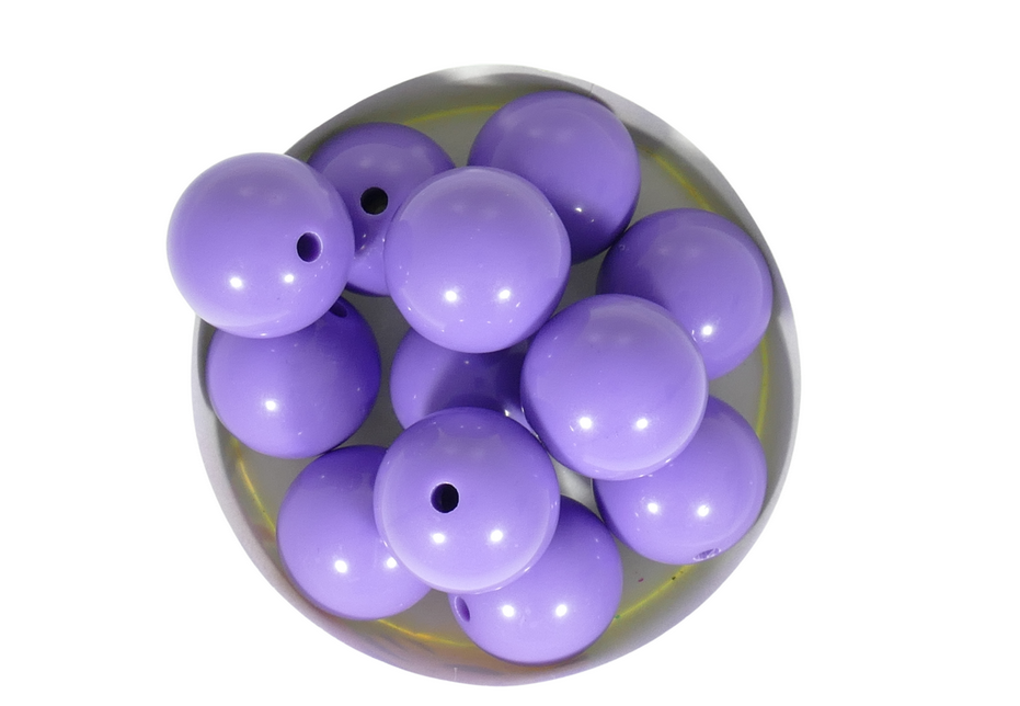 חרוזי פלסטיק עגול 16 ממ סגול 9