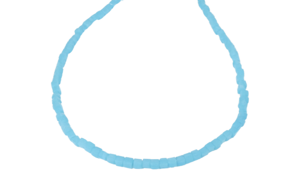 חרוזי קריסטל קוביה 2.8 ממ טורקיז אקוומרין 